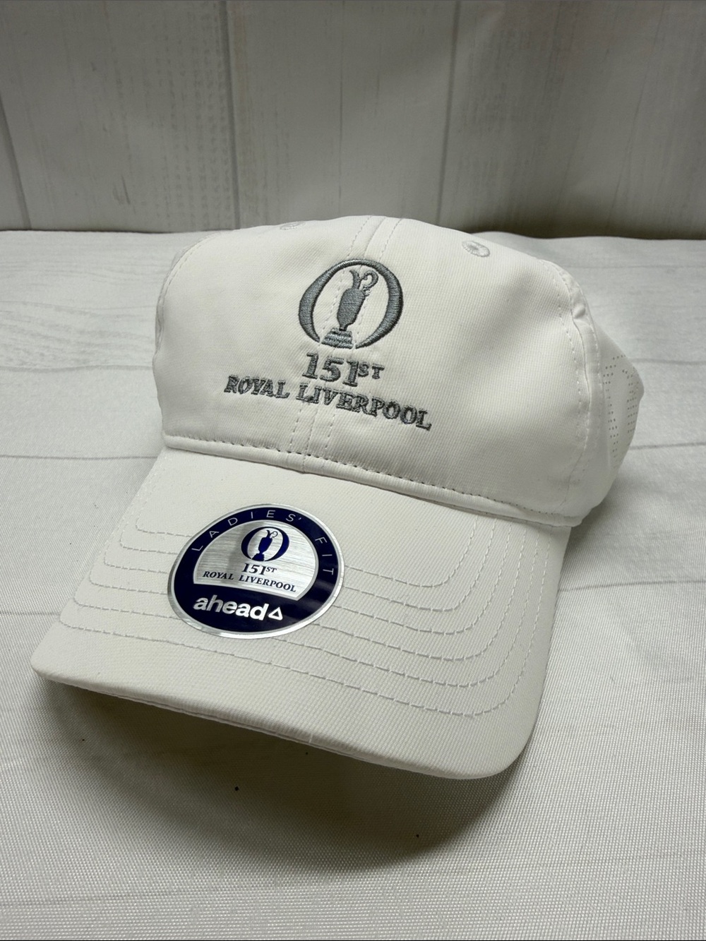Ahead NWT White The Open Ladies Fit The 151st Royal Liverpool Golf Baseball Cap